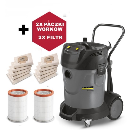 NT 70/2  (2400W, 70L, DN 40) dwuturbinowy ODKURZACZ UNIWERSALNY KARCHER