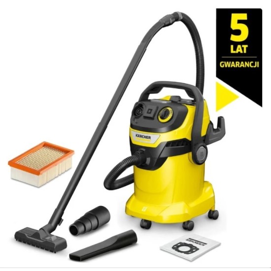 WD 5 P V-25/5/22 (1100W  25L) odkurzacz przemysłowy Karcher z gniazdem