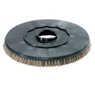 Szczotka tarczowa z naturalnym włosiem, miękka, średnica 200 mm