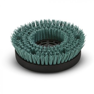 Twarda szczotka do czyszczenia zasadniczego, zielona, średnica 170 mm