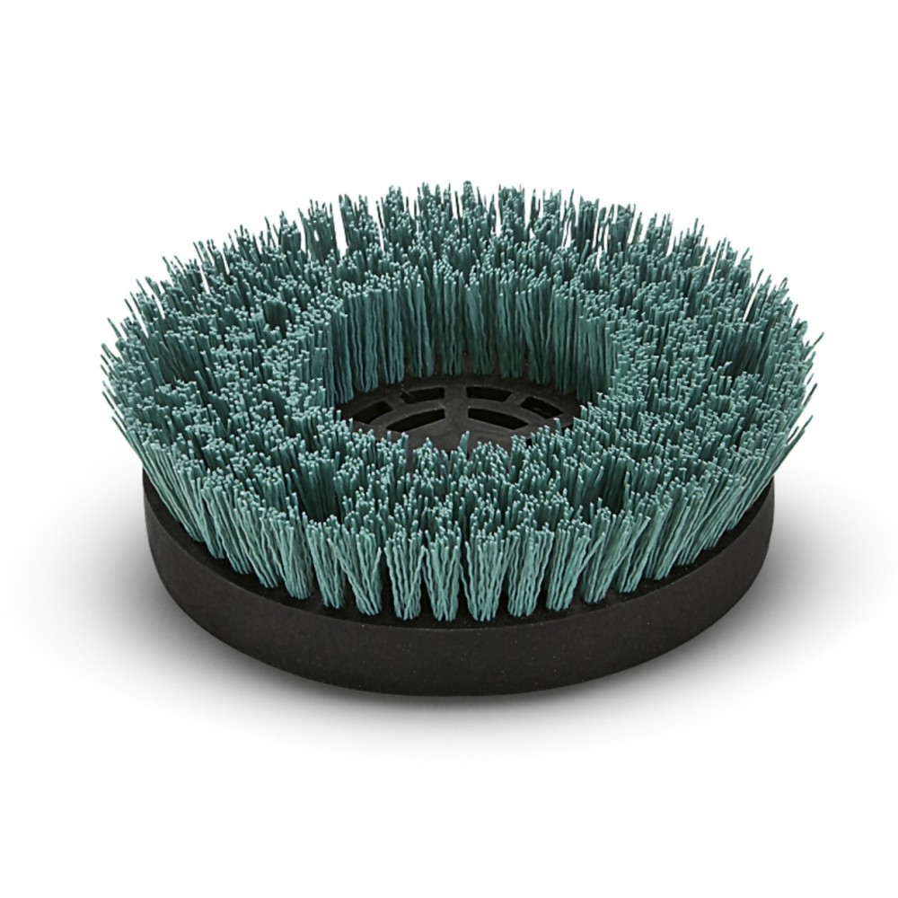 Twarda szczotka do czyszczenia zasadniczego, zielona, średnica 170 mm