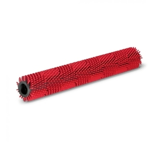 Uniwersalna szczotka walcowa z włosiem średnio twardym, czerwona, 532 mm